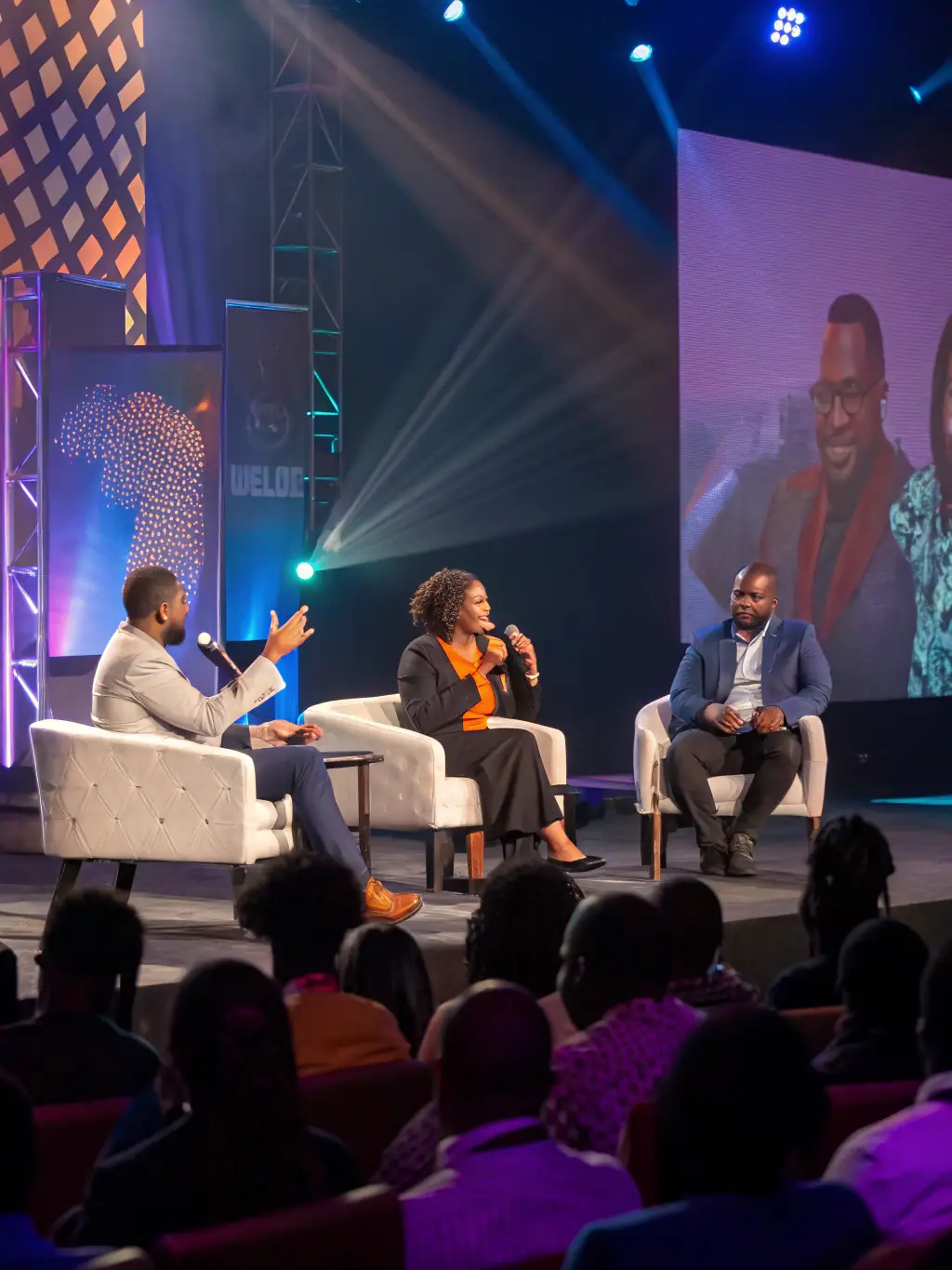 A photograph of a panel discussion at the Startup Summit UK, featuring industry leaders discussing emerging trends in the UK startup landscape.
